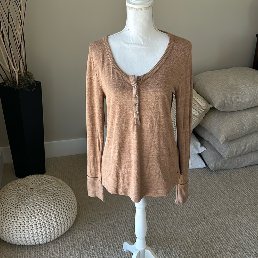 Abercrombie & Fitch Brown Long Sleeve Top